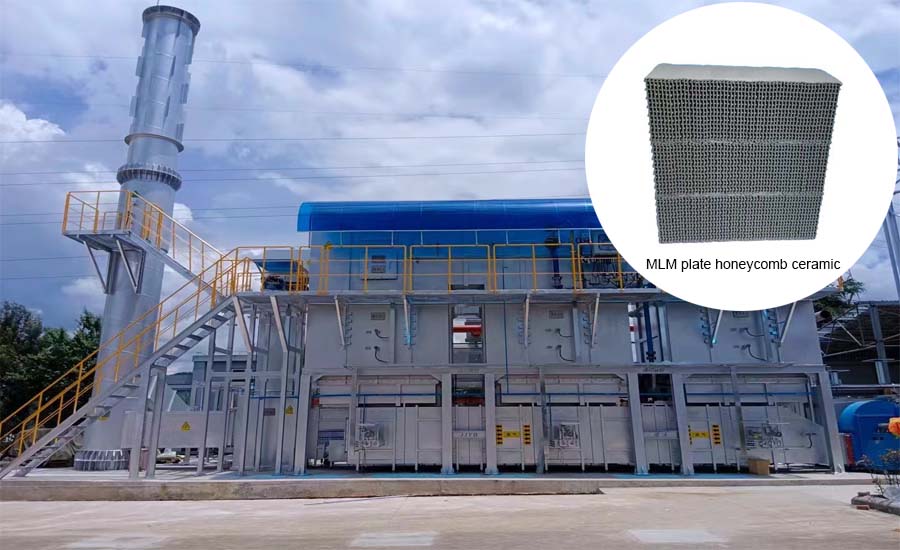 About the application of MLM plate honeycomb ceramic regenerator