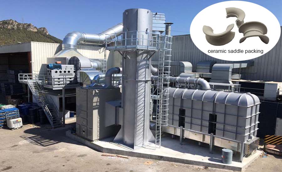 About the application of ceramic saddle packing